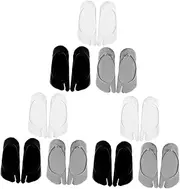 [MOBUTOFU] 3 Pairs Toe Separated Low Cut Socks for Women of Summer Socks Lightweight and Breathable Comfortable Fit for Yoga and Daily Wear Stylish and Versatile Grey