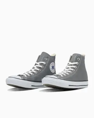 日本限定 Converse CANVAS ALL STAR HI 高筒 基本定番款 深灰 梨花灰/ 25 cm