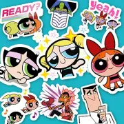 Powerpuff Girls Stickers, Journal Stickers, Scrapbooking Cartoon Network [USA]