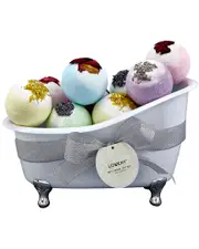Lovery Shea & Cocoa Butter Bath Bombs Gift Set, 10 Oversized Scented Bath Bombs