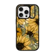 iPhone 16 Pro Impact Ring Stand Case MagSafe Compatible Sunflowers by KT's Canvases