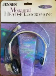 JENSEN MONAURAL HEADSET with Microphone, JMP-42 NEW Internet Telephony - 1998