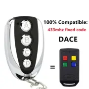 DACE Remote Control Garage Door Command Gate Opener 433mhz Fixed Code Wireless