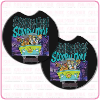 Scooby Doo Car Coasters Set of 2 Cup Holder Insert Thriller