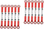 ERINGOGO 2sets Upgrade Your Rc Truck 71mm Metal Turnbuckle Rod Linkage Easy to Install Machined for Precision Fit 6pcs*2