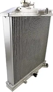 2 ROW 28MM 32mm IN/OUT PIPE Aluminum Radiator 92-00,Compatible With Civic EK EG D15 D16 B16 B18(EK3 D15 D16 AT 28mm)