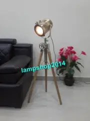 UNIX DESIGNER NAUTICAL SEARCHLIGHT SPOTLIGHT STUDIO TRIPOD FLOOR LAMP BEST ITEM