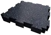 Rubber King Interlocking Tiles Best Indoor Performance Flooring 19 x Grey/Blue