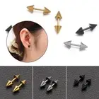 Punk Barbell Earring Ear Cartilage Stud Rivet Spike Cone Tip Tragus Helix Stud