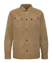 Harris cotton shirt jacket S Brown