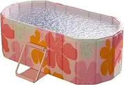Foldable Adult Soaking Bath Tub, Large Hot Or Ice Bath Tub Insulated Bucket, Separate Bathroom SPA Tub with Drain, Family Bathroom Accessory