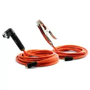 6 Meter Arc Welding Lead Set 230A - Earth Clamp - Stick - Dinse 25 - 25mm Cable