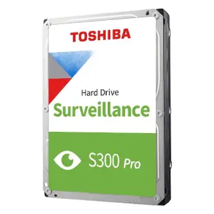 【TOSHIBA 東芝】S300 PRO 10TB 3.5吋 7200轉 256MB AV影音監控內接硬碟(HDWT31AUZSVA)