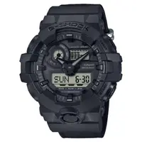 在飛比找momo購物網優惠-【CASIO 卡西歐】G-SHOCK全黑酷炫雙顯錶(GA-7