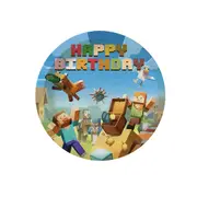 10PC New Minecraft Plates 7" Party Supplies Birthday Decorations