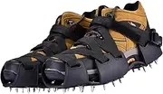 [Tktouci] Crampon Traction Cleats | 32-Spikes Aggressive Ice & Snow Traction - Winter Ice Snow Grips Traction Cleats for Walking, Hiking