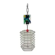 Featherland Paradise Stainless Steel Baffle Cage No Fill for Bird Toys Large
