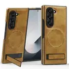 Slim PU Leather Magnetic Case For Samsung Galaxy Z Fold6/5/4/3 Shockproof Stand