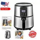 5-in-1 Programmable 3QT Air Fryer - Roast, Broil, Bake & Dehydrate with Ease