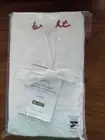 POTTERY BARN Set/2 Merry & Bright Embroidered Standard Pillowcases - NWT!