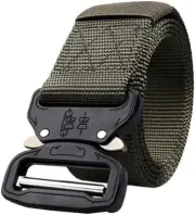 Mens Canvas Outdoor Tactical Belt Heavy Duty Army Waist Web Strap Waistband Hot,
