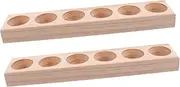 COLLBATH 2pcs 6 essential oil bottle display stand diffuser essential oils aroma oils essential oils nail polish bottle holder Essential Oils Storage Rack essential oil storage shelf wooden