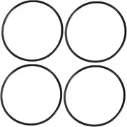 4pcs Water Purifier Gasket Supply Silicone Seal Ring Washer Sealing Rings Housing Gasket Silicone Seal Assortment Filter Accessory Water Filter Sealing Ring Black