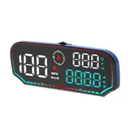 Car Digital Head Up Display Speedometer LED Display GPS HUD Gauge Speed Alarm (for: Honda Civic)