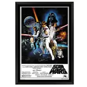 Star Wars Original Movie Poster Signed Anthony Daniels Poster Framed1