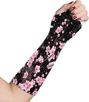 Arm Cast Cover Cherry Blossoms Cast Scratcher for Arm Sleeve Pink Arm Cast Protector Adult Elastic Arm Cast Sleeve Arm Wrist Elbow Protection Cover Size S