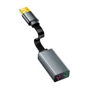 USB Auditory Sound Card With Headphone Microphone Jacks Broad,Easy Installation