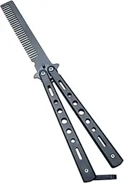 Practice Butterfly Comb, Professional Training Comb, Metal Folding Practice Tool, Portable And Multifunctional, Hair Styling Tools For Sport Outdoor Use