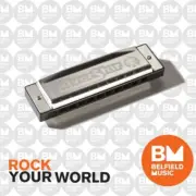 Hohner Enthusiast Series Silverstar Harmonica - Key of Bb - Silver Star 504 - BM