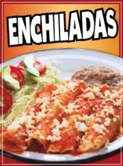 Enchiladas Decal Window Sticker Food Truck Concession Vinyl Restaura Mexican