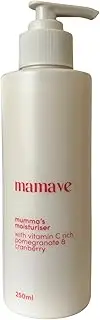 Mamave Pregnancy Moisturiser | For Pregnancy and Postpartum | Belly Moisturiser | Stretch Mark Cream | Lavender and Frankincense Essential Oils | Cranberry and Pomegranate Extract | Natural Formula | Australian Made | 250mL