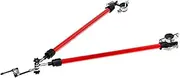 Bicycle Camper Trailer Rod Hitch Linker Connector, Metal Flexible Durable Rear Rack Universal Attachment for Camper Cargo Trailer Practical Bike