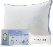 Adjustable King Size Bed Pillow - Soft down Alternative Fill, Adjustable Loft Me