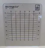 June Tailor JT-792 Mini Fringe Cut Slotted Ruler ( 8-1/2" X 10" ) 1/2" Spacing
