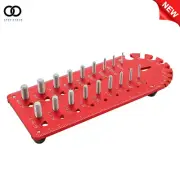 Thread Chaser Set, 18 Hole 3/32 to 1/2 inch, Nut and Bolt Thread Checker