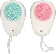 Double Sided Soft Exfoliator Face Scrubber Ergonomic Handle Facial Cleansing Brushes Home