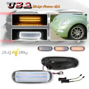 Clear Lens Switchback LED DRL Turn Signal Lights For Volkswagen Beetle 1998-2005 (for: Volkswagen)