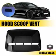 Universal Car Decorative Air Flow Intake Hood Scoop Vent Bonnet Cover Black