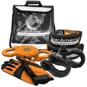 GearAmerica Off Road Recovery Kit, 25 Ton, Includes Tow Strap, Tree Saver, Me...