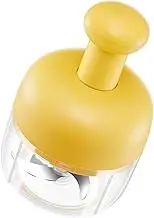 1Pc Manual Garlic Press Garlic Crusher Mincer for Preparation Dishwasher Safe Kitchen Tool for Yellow