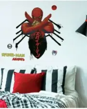 MARVEL SPIDER-MAN JAPAN GIANT PEEL AND STICK WALL DECAL Roommates NEW