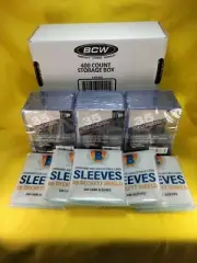 SHIPS TODAY!100+ 35pt ULTRA PRO TOP LOADERS 500 Penny Sleeves 400ct BCW Box