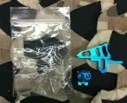 NEW HK Army Rotor/LTR Skeleton Power Button & Release Trigger Kit - Blue