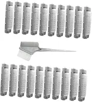 AUTSUPPL 20pcs Perm Bar Hair Root Fluffy Clip for Short Hair Curling Clips for Women Volume Enhancer for Bangs Easy to Use