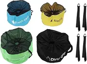 RV Hose Storage Bag, 4 Pack Waterproof RV Hose Bags, Oxford Cloth Sewer Hoses Bag, Storage Organizer Bags for Electrical Cords, Fresh Water Hoses, Accessories