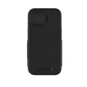 EFM Monaco Wallet Case w/ D3O 5G For iPhone 15 - Black/Space Grey